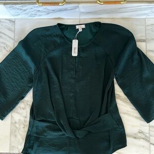 NWT Green Silky Women’s Top Small